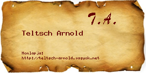 Teltsch Arnold névjegykártya