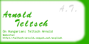 arnold teltsch business card